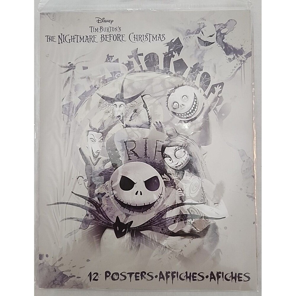 The Nightmare Before Christmas Poster Book Walt Disney 12 Posters Trends Posters